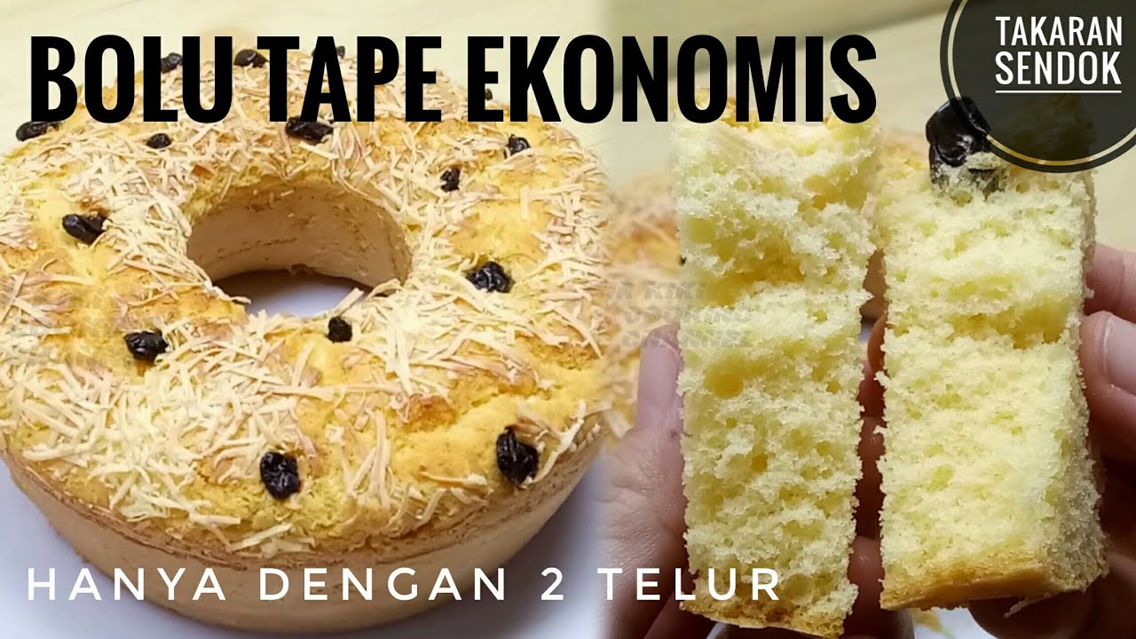 RESEP BOLU TAPE EKONOMIS 2 TELUR Takaran Sendok