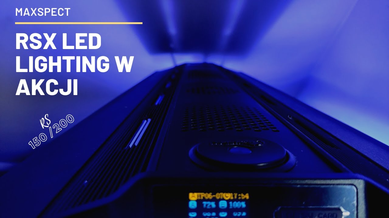 LAMPY MAXSPECT RSX W AKCJI / LED Aquarium Lighting & Syna-G app