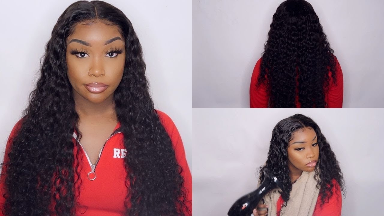 WOAH!!! AFFORDABLE 26 INCH DEEP WAVE LACE FRONT WIG + WINTER CURLY HAIR ROUTINE X ASTERIA HAIR