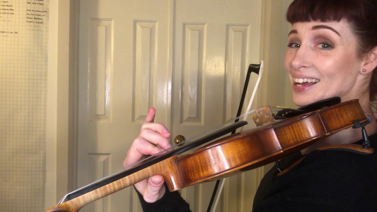 Suzuki Violin Book 5 no.4 Country Dance slow practice and preparation- shifting, harmonic, bowing