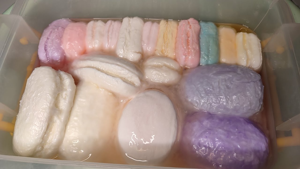 #Request51 ASMR Soap🧼 Mushy Soaked all Soap with Sponge🧽 Sponge Squeezing #soakedsoapasmr