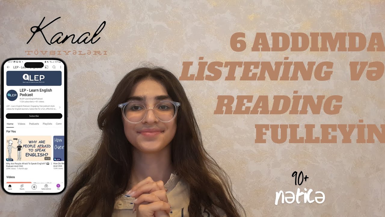Listening Və Reading'i 6 addımda gücləndirin!✨️,hekayələr,cəhdlərr/ Yagut Rzaeva