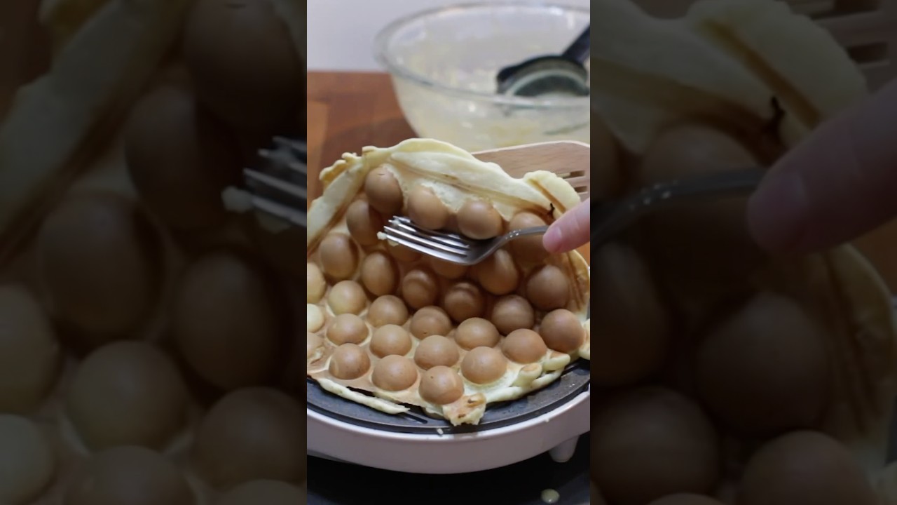 Make PERFECT Bubble Waffles at Home in 5 Minutes
