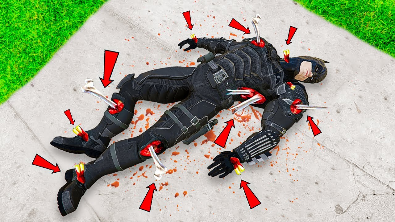 Batman BROKE ALL of his BONES in GTA 5!