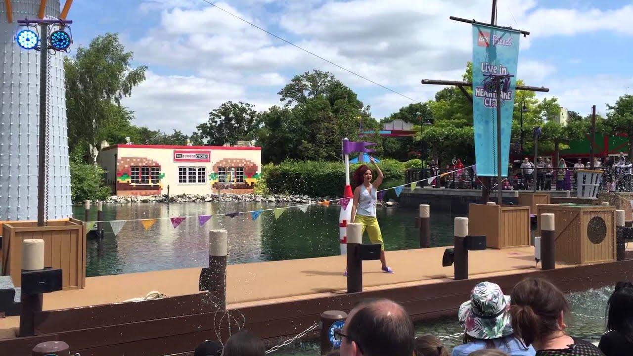 New Heartlake City at Legoland Windsor Resort England UK. Lego Friends To The Rescue. June 2015 HD