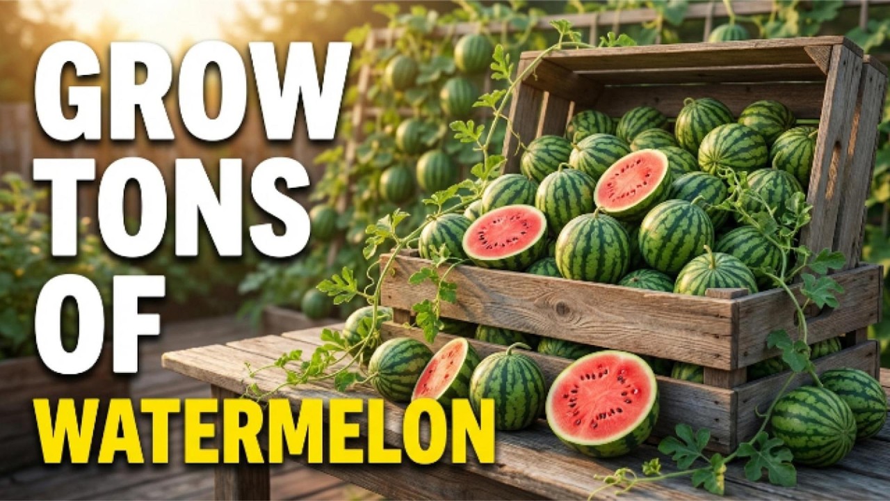 How To Grow Tons of Watermelon in Tiny Spaces VERY EASY