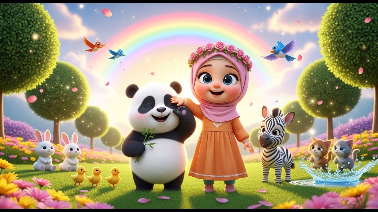 Hasbi Rabbi Jallallah 🌙 Beautiful Islamic Naat for Kids | Relaxing & Heart Touching