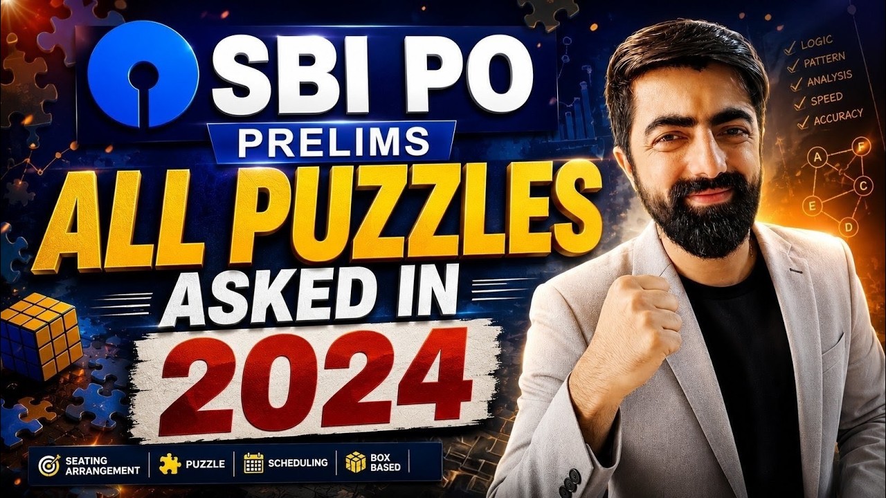 🚀SBI PO PRE 2026 : All Puzzles Asked In 2024⚡| By Dhruva Sir | Bonanza Week