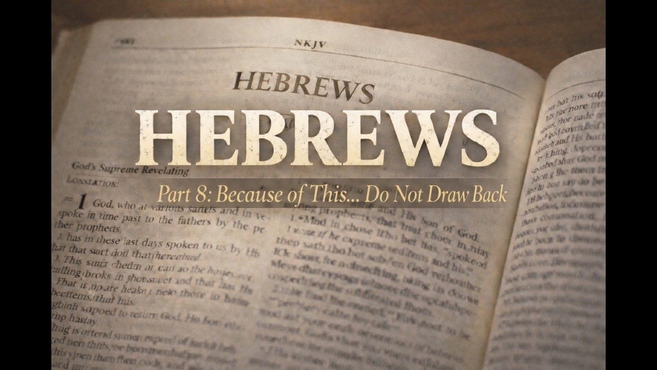 Hebrews 10:19-39 : Because of This...Do Not Draw Back