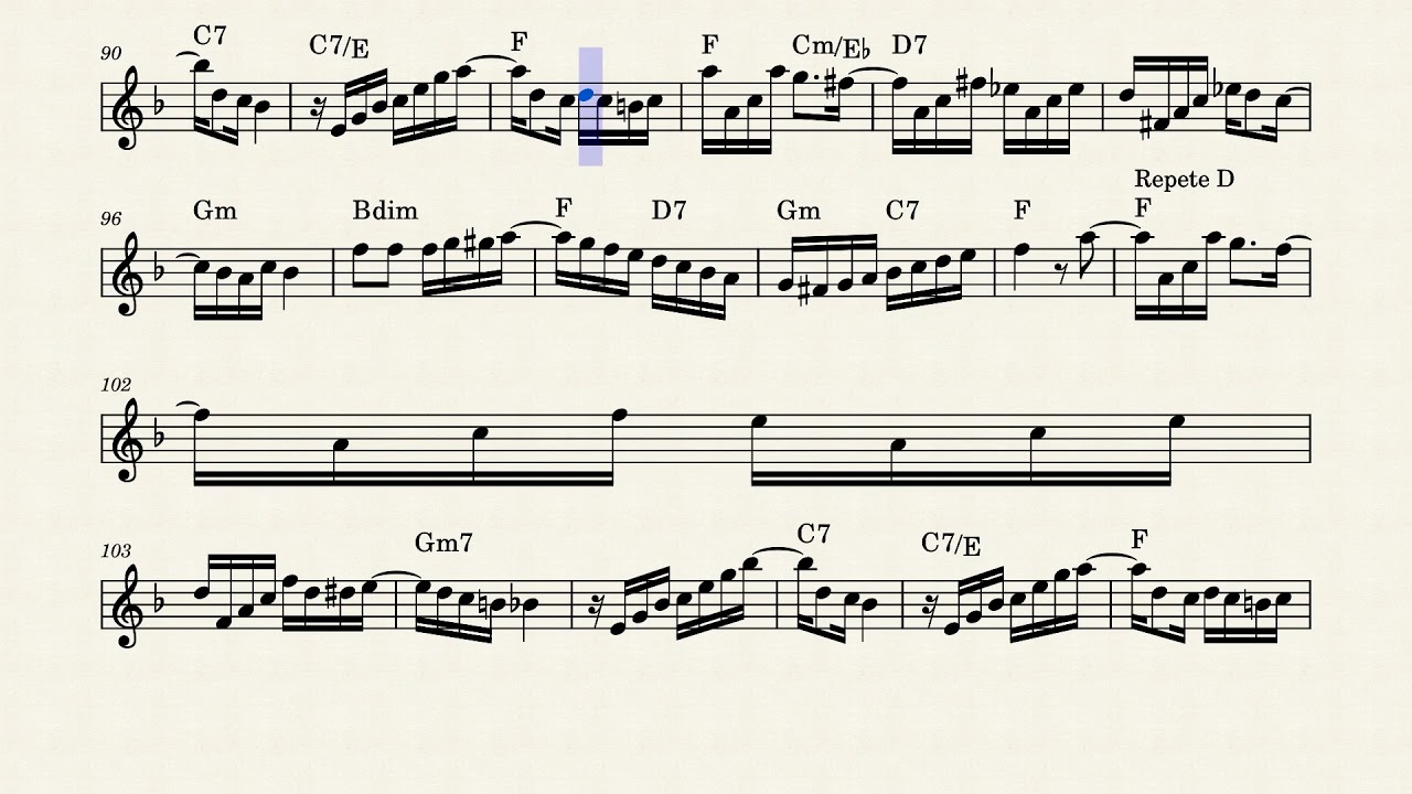 Um a Zero - 1x0 - Backing track com Partitura (Andamento mais lento)