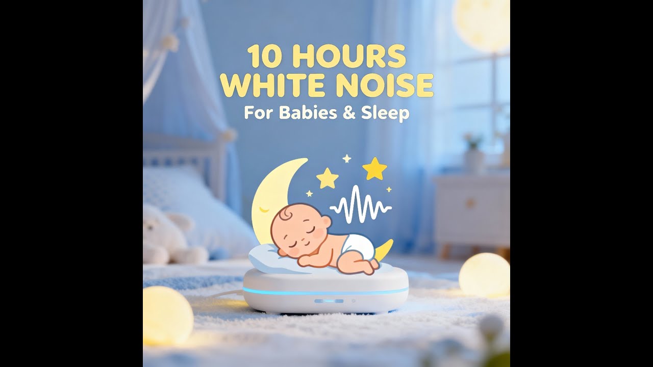 10 Hours of White Noise for Babies & Sleeping – Pure Sleep Aid for Infants & Parents 💤✨