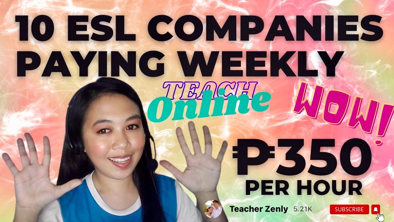 ESL COMPANIES WITH WEEKLY PAYOUT || TEACH ONLINE & GET PAID WEEKLY || ESL COMPANIES PAY WEEKLY