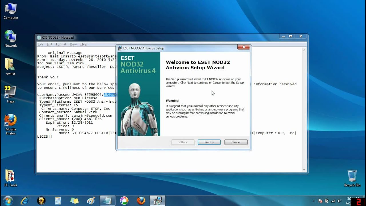 Installing or Updating ESET NOD32
