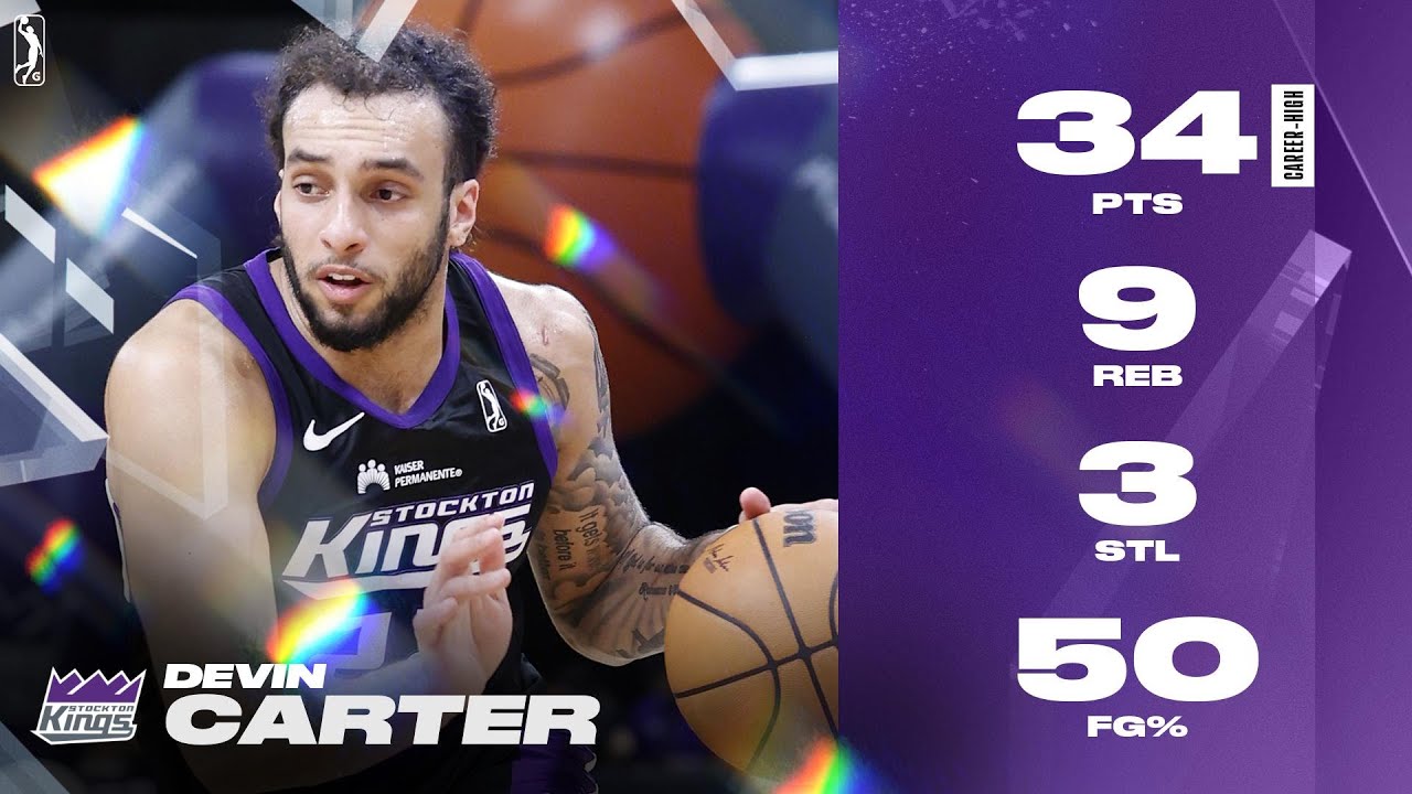 Devin Carter Erupts For Career-High 34 PTS On 55% FG In Kings Win