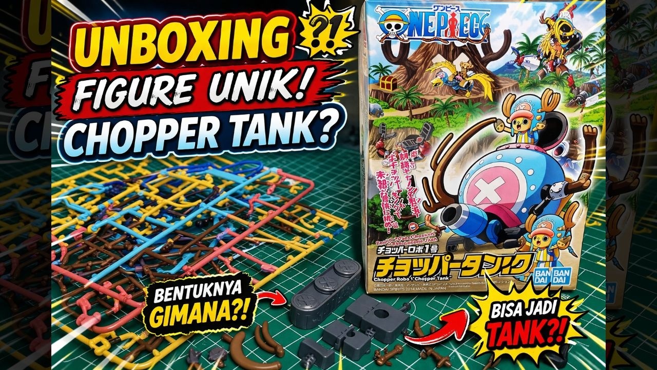 Sensasinya Luar biasa || Pertama Kali Merakit Bandai Model Kit One Piece || Chopper Robo 1