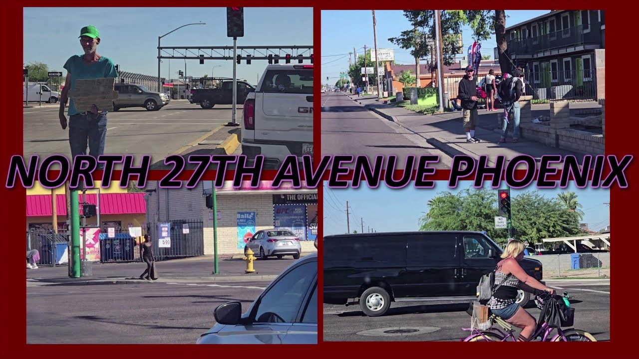 NORTH 27TH AVE CORRIDOR PHOENIX, ARIZONA (POV)4K FALL 2025