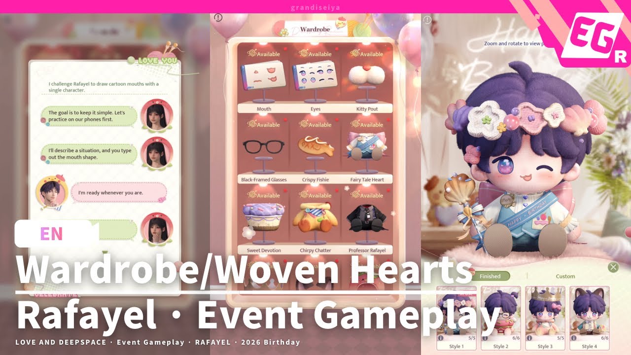 【EN】Rafayel: Birthday Plushie (Each Step To You) Event Gameplay/Interactions | Love and Deepspace
