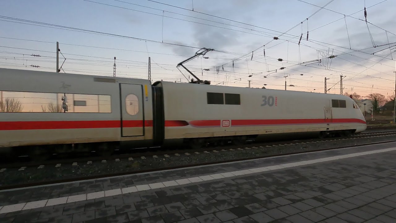 Trainspotting am Rhein, Neuwied am 16. Januar 2025, ICE und Güterzüge, Teil 2 von 2