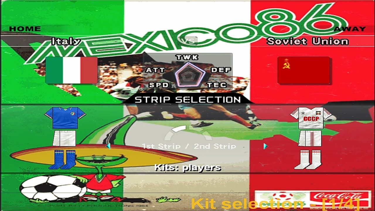 [pes6][1986 FIFA WorldCup Mexico] Soviet Union (Semi Final)