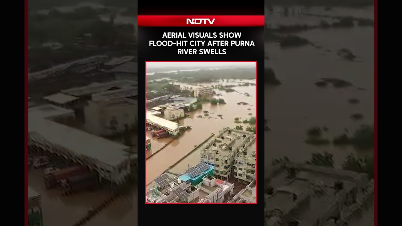 Navsari Under Water: Aerial Visuals Show Flood-Hit City After Purna River Swells