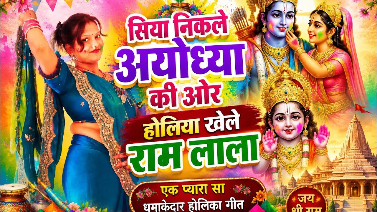 3 मार्च 2026 होली स्पेशल गीत कौशल्या के राम सुमित्रा के लक्ष्मण बहुत ही शानदार धमाकेदार होली गीत