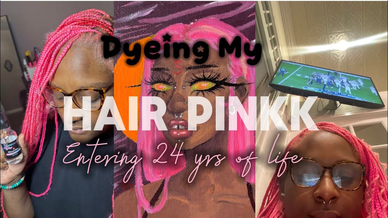DYEING MY HAIR PINKK ~  PART ONE 🩷 ENTERING 24 YEARS OF LIFE