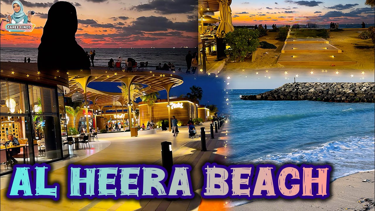 Best place to relax in sharjah | Al Heera Beach Sharjah | 🌊✨ 