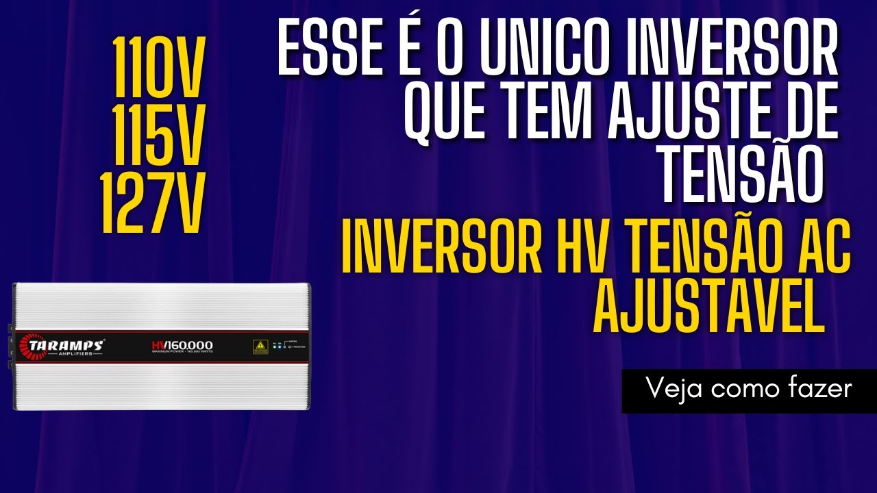 COMO AJUSTAR TENSÃO DE SAIDA DE QUALQUER INVERSOR OFF-GRID HIGH VOLTAGE