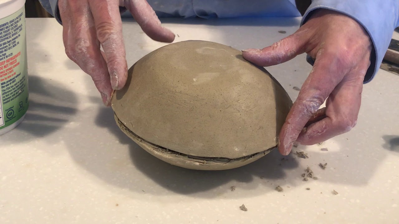 Teapot-  Handbuilding using kitchen bowl