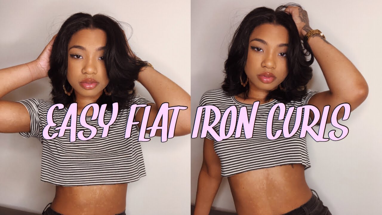 EASY FLAT IRON CURLS | SHORT HAIR FRIENDLY