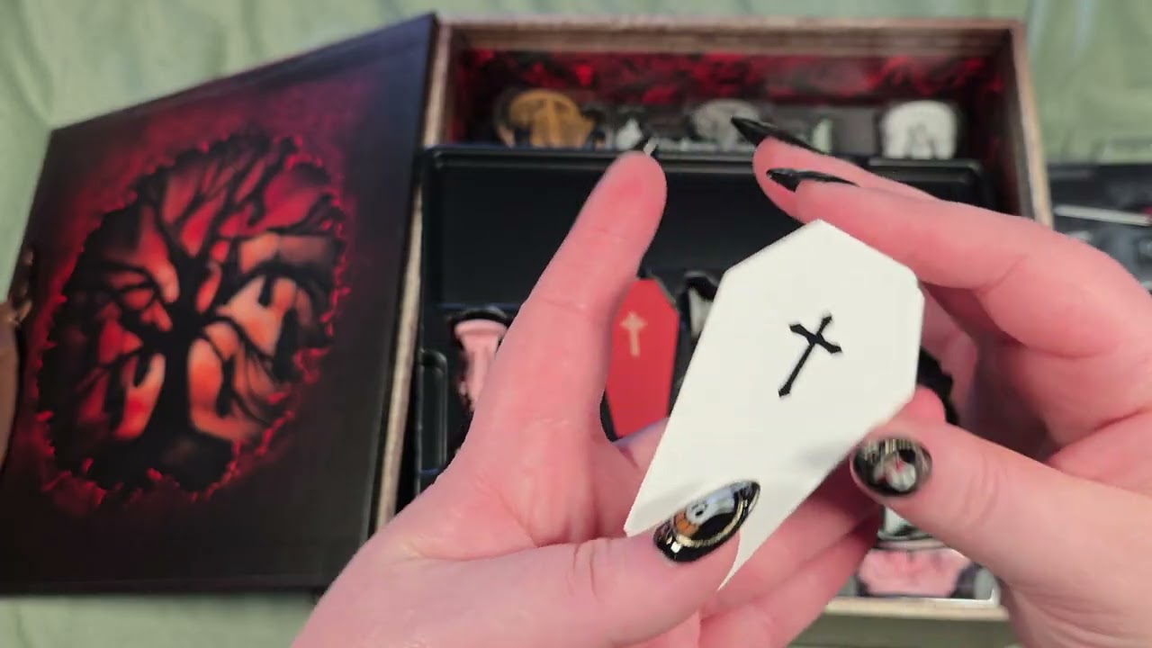 Gamefound unboxing of Dark Blood game