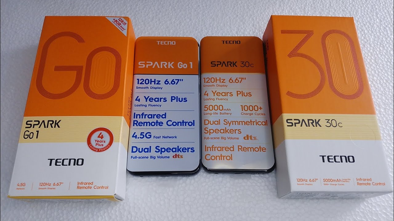 TECNO SPARK 30C VS TECNO SPARK GO1 : SPEED TEST