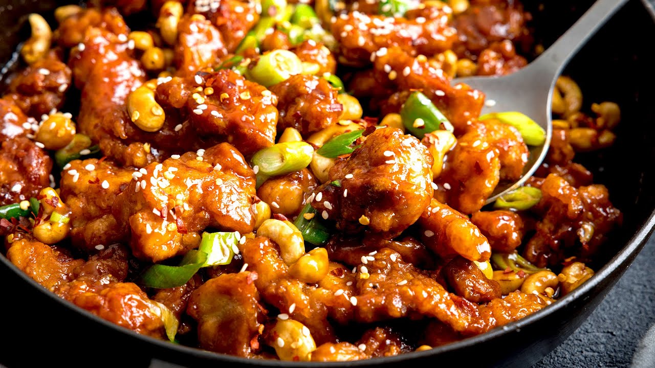 How To Make Sticky Cashew Chicken (Step-by-Step Video)