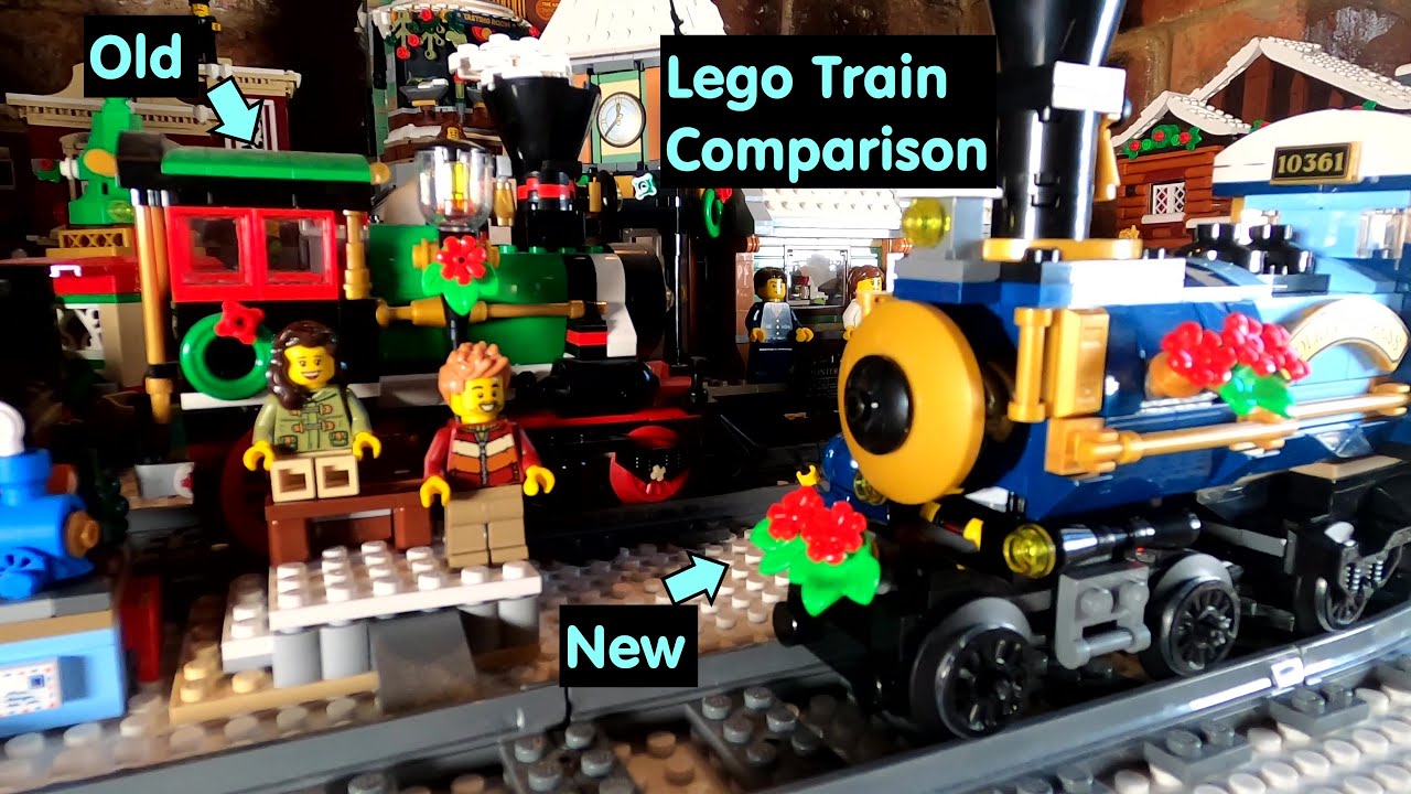 Сравнение Lego Winter Village | Зимний деревенский поезд: новый и старый | Кто победит?
