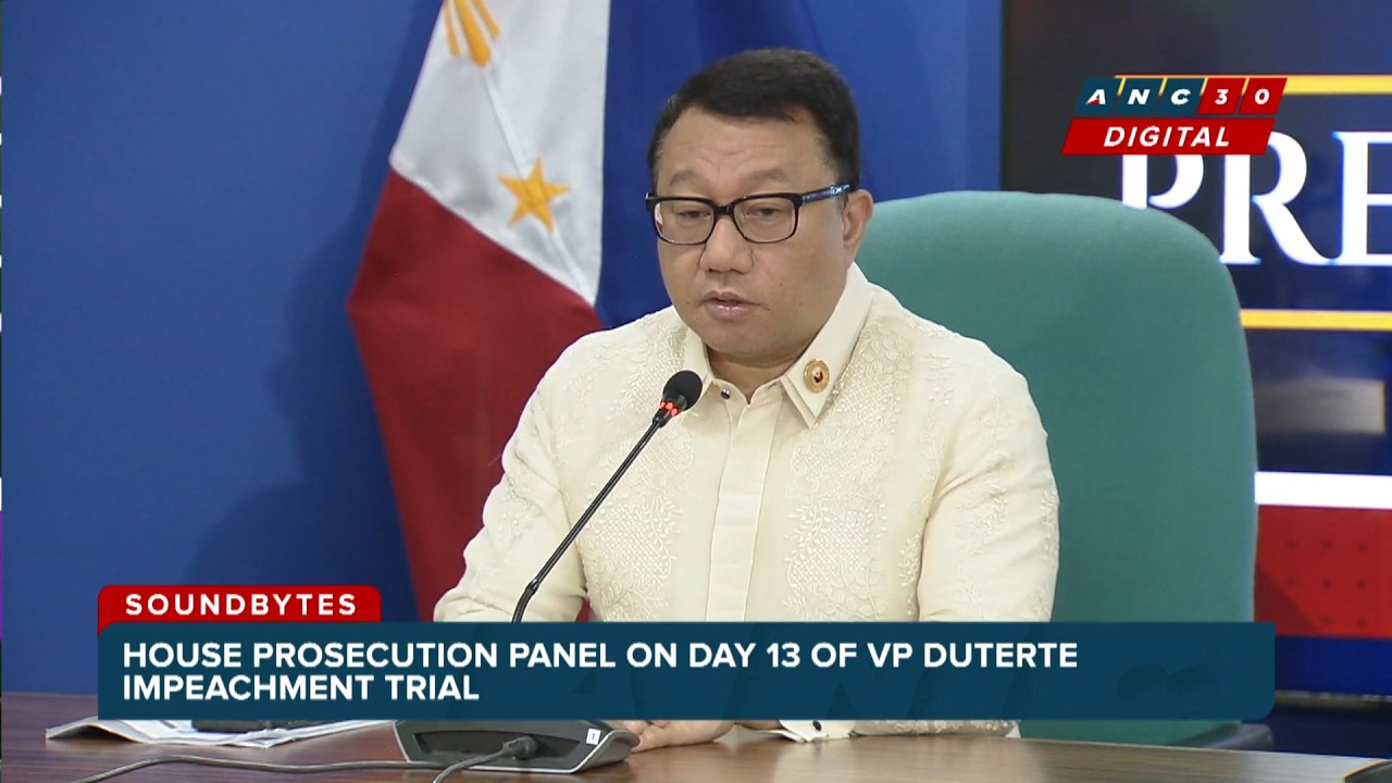 Chua: No 'criminal prosecution' in House Good Government hearings on OVP confidential funds | ANC