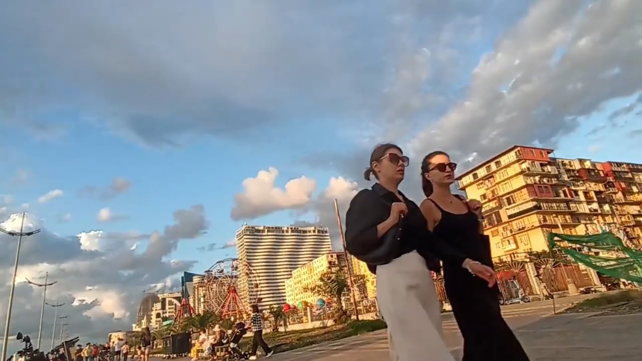 Evening walk at Batumi Boulevard