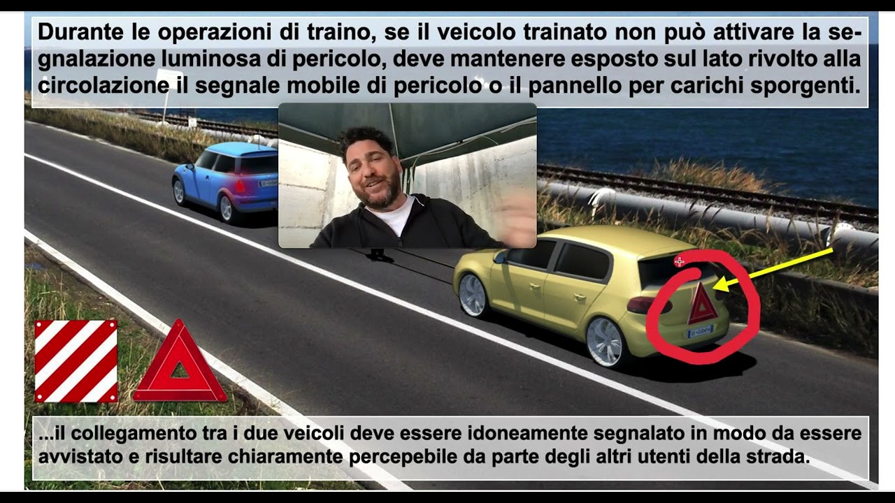 Traino veicoli, comportamento in caso di incidente, galleria