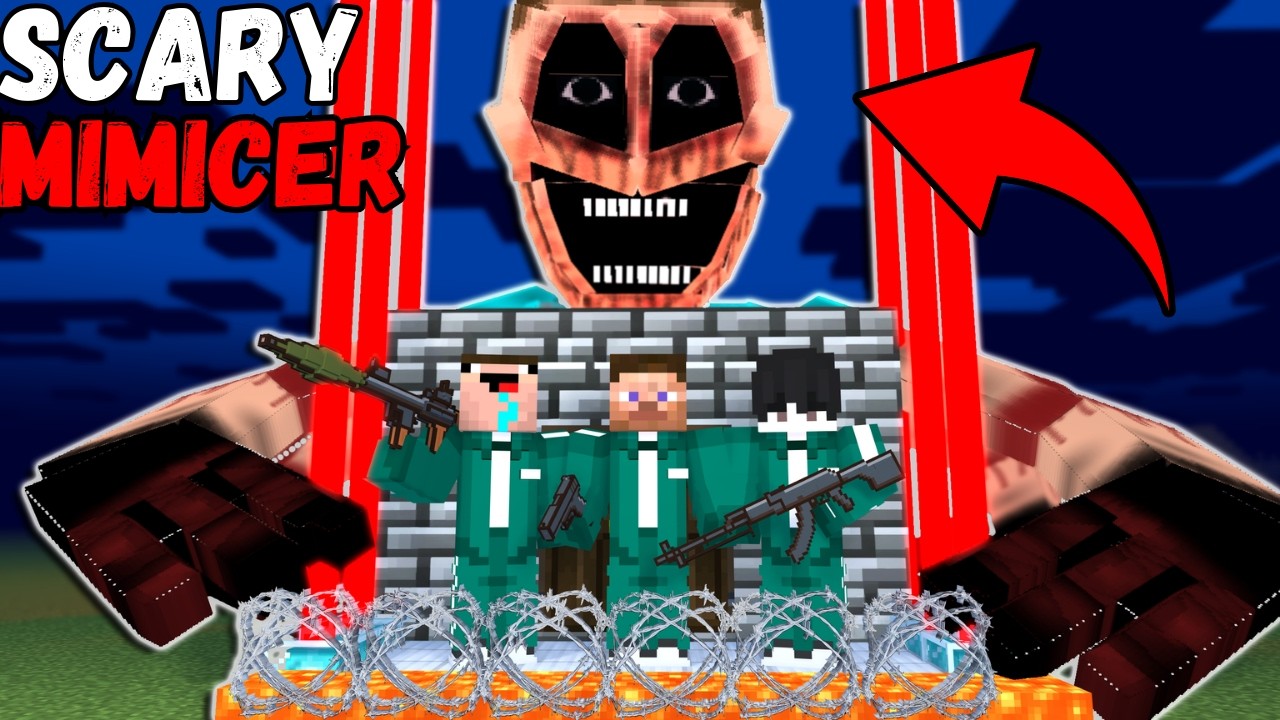 Can Our Defense Base Survive  SCARY MIMICER in Minecraft?!