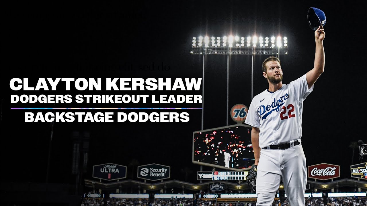 Clayton Kershaw Dodgers Strikeout Leader - Backstage Dodgers Season 9 (2022)