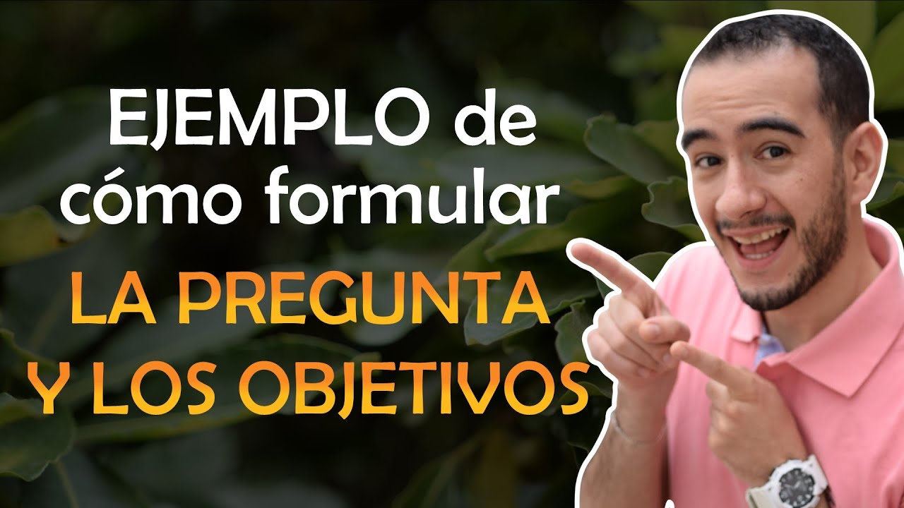 🙀EJEMPLO de cómo formular LA PREGUNTA Y LOS OBJETIVOS de investigación🧡 - Uso del cartón 👈