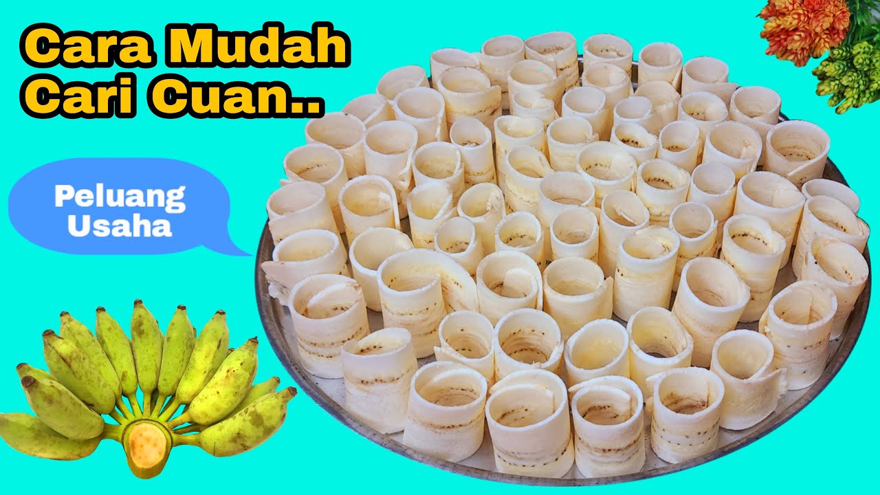 KERIPIK PISANG GULUNG SPECIAL  |  TANPA DI LEM  LANGSUNG NEMPEL