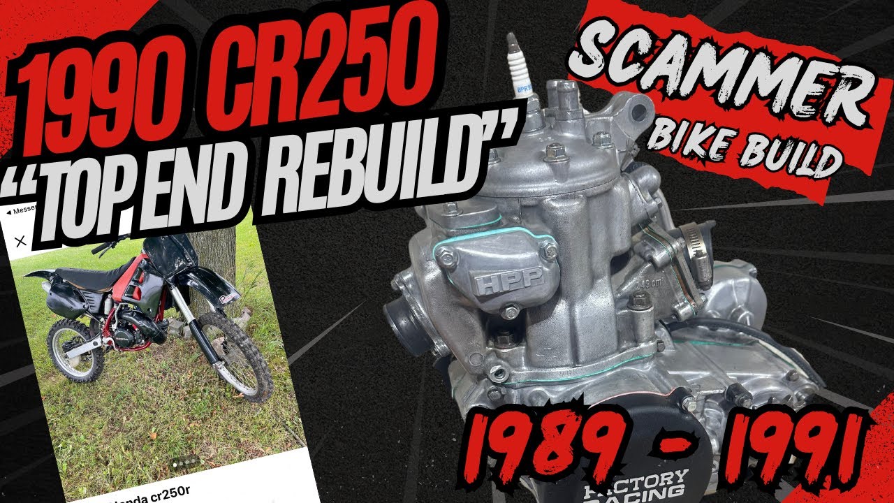 1990 Honda CR250 Top End Rebuild | Honda HPP Exhaust Valve Installation Guide (1989-1991 CR250R)