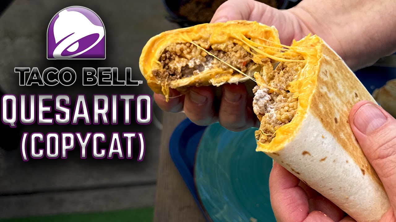 THE QUESARITO TACO BELL DOESN’T WANT YOU TO SEE 😱 COPYCAT MADE ON THE PIT BOSS ULTIMATE GRIDDLE!