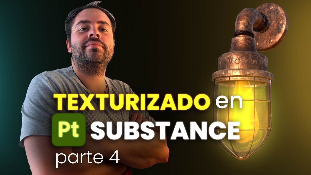 NO TEMAS! si ya abriste Substance Painter NO LO CIERRES! (texturizando lampara steampunk)