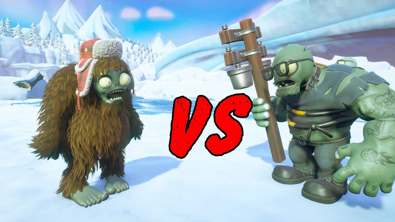 SASQUATCH VS MEGA ZOMBISTEIN | Plants Vs Zombies: Garden Warfare 2