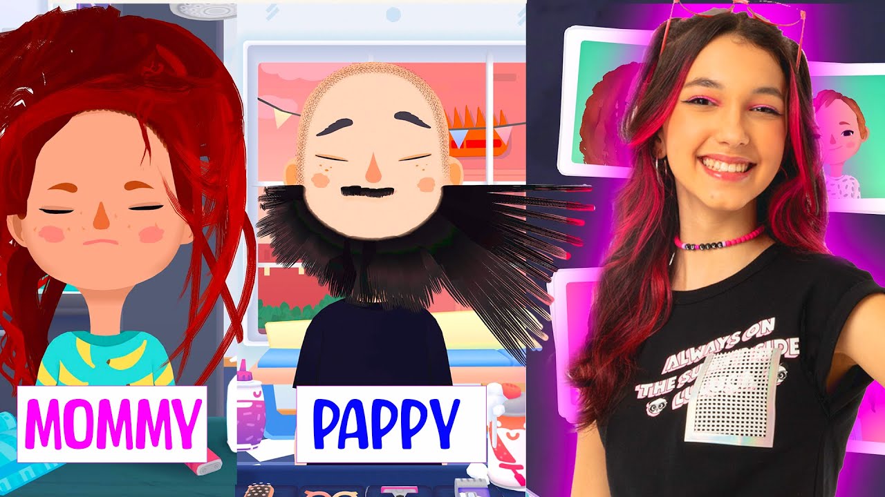 CRIEI MINHA MÃE E MEU PAI NO TOCA HAIR SALON | Família Luluca