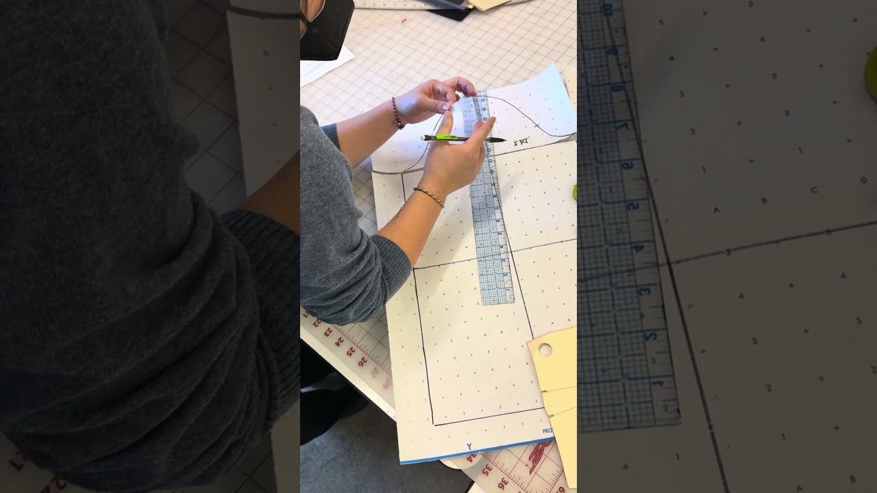 Drafting Straight Set in Sleeve Pattern