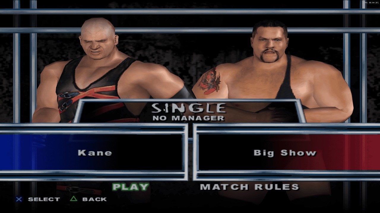 WWE SmackDown! Here Comes the Pain  Full Match  Kane  VS . Big Show CPU VS CPU  4K 60 FPS