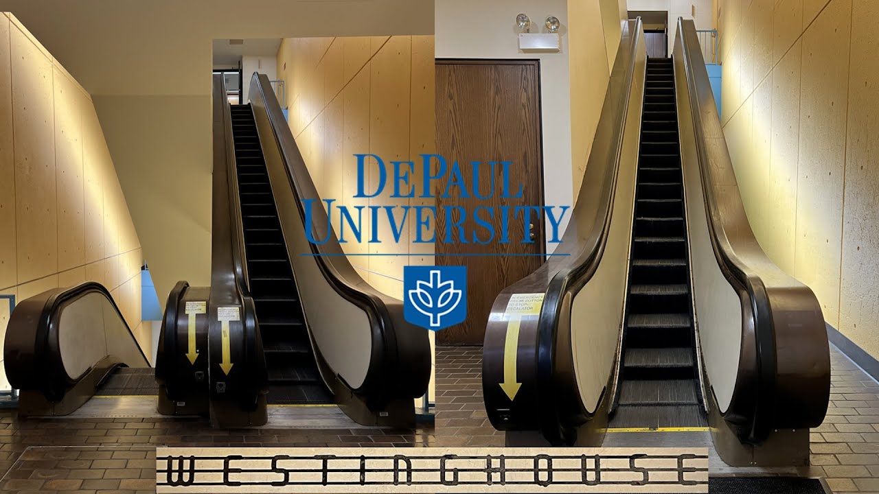 COOL Westinghouse Single-File Escalators - Schmitt Academic Center, DePaul University - Chicago, IL