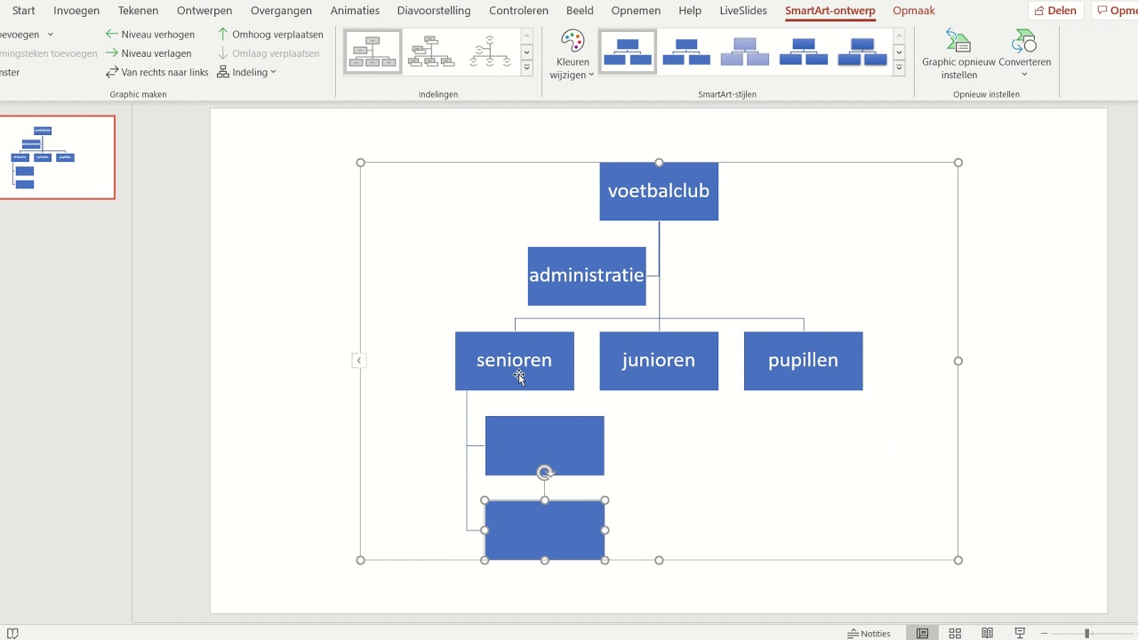 Organigram in Powerpoint
